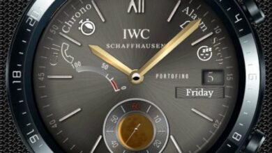 IWC Schaffhausen ultra realistic analog watch face theme