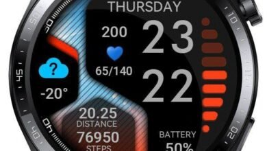 Tricolor HQ digital watch face theme