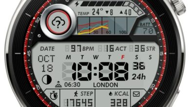 Fitness lovers HQ LCD digital watch face theme