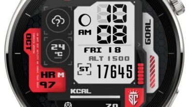 Vertical time HQ digital watch face theme