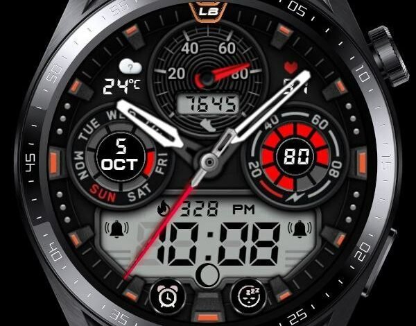 Three LCD HQ hybrid watchface theme