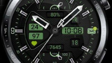 Green LCD HQ hybrid watchface theme