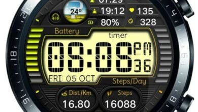 Yellow green LCD theme