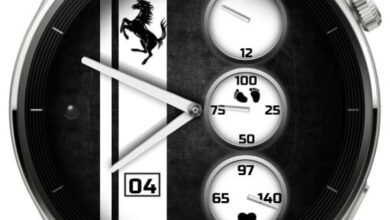 Ferrari ported HQ hybrid watchface theme