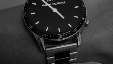 Armani exchange realistic watch analog watch face theme