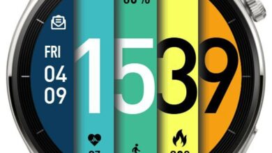 Colorful HQ digital watch face theme