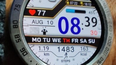 White beautiful digital watch face theme