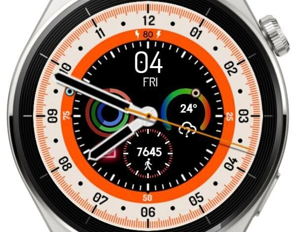Apple watch 9 ported HQ hybrid watchface theme