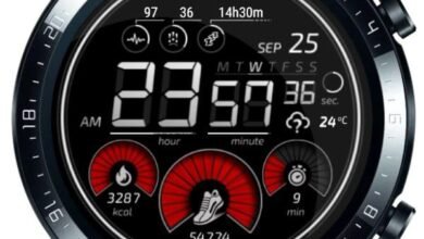 Target your life digital watch face theme