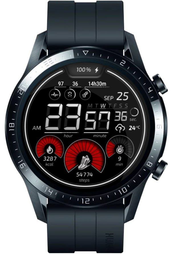 Target your life digital watch face theme