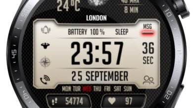 Large LCD HQ digital watch face theme