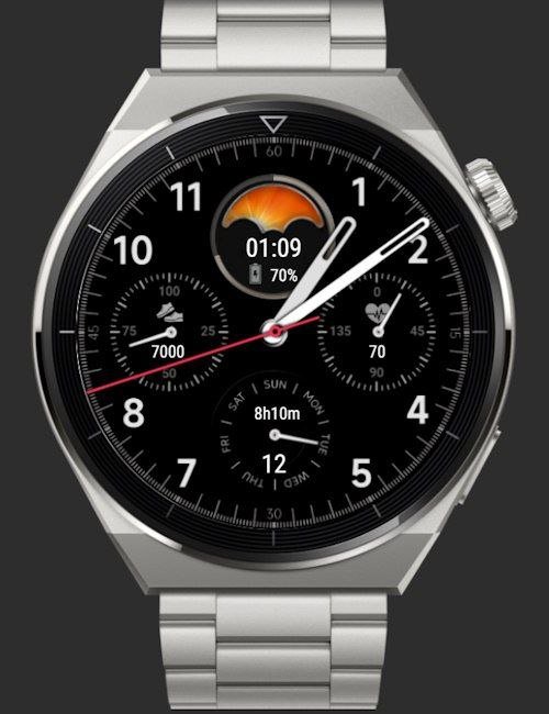 Xiaomi ported HQ majestic black watch face theme