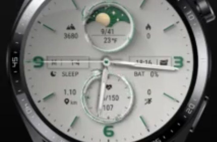 Animated dragon with Moon phase HQ Hybrid watchface theme