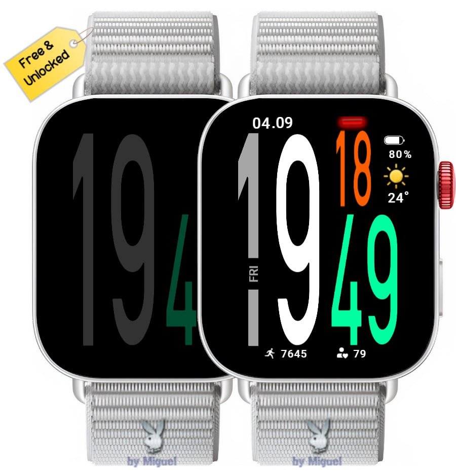 Redmi watch 5 ported digital watch face theme