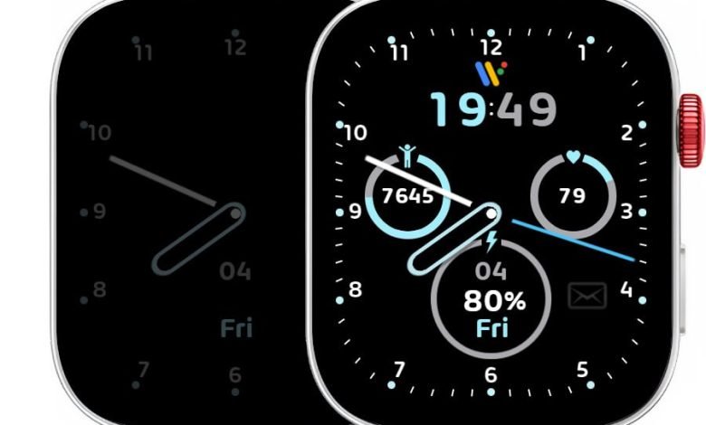 Google pixel ported watch face theme for Huawei Fit series