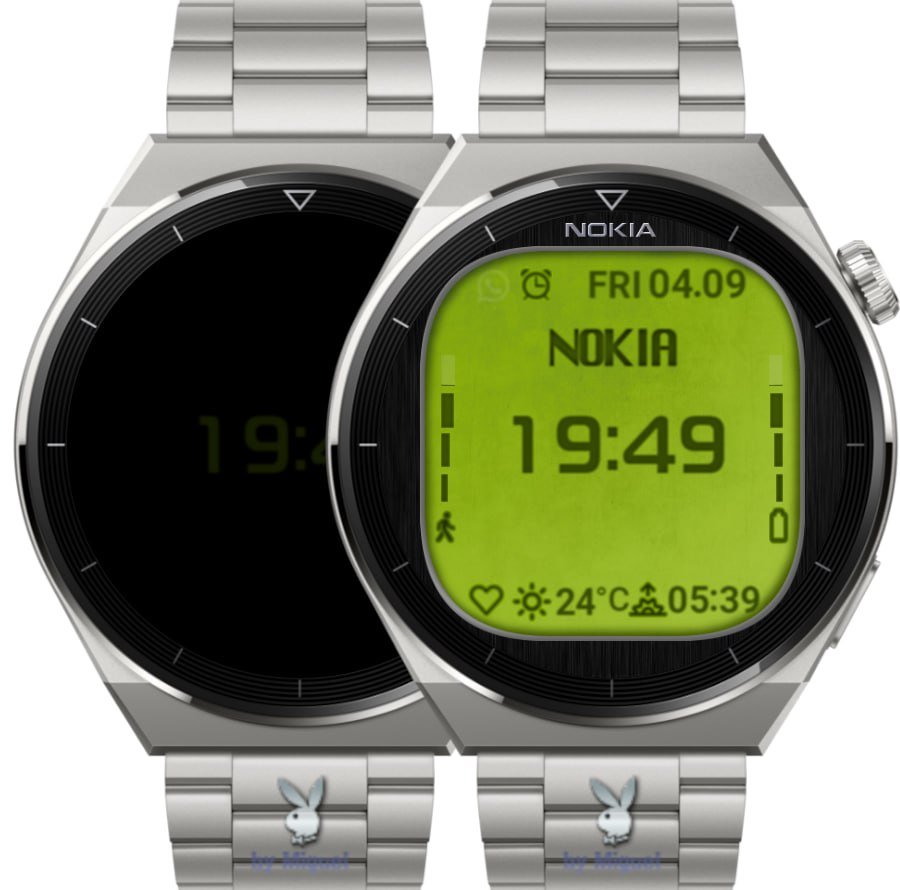 Nokia Classic digital watch face theme