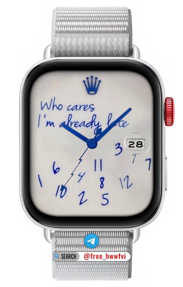 Rolex who cares analog watch face theme