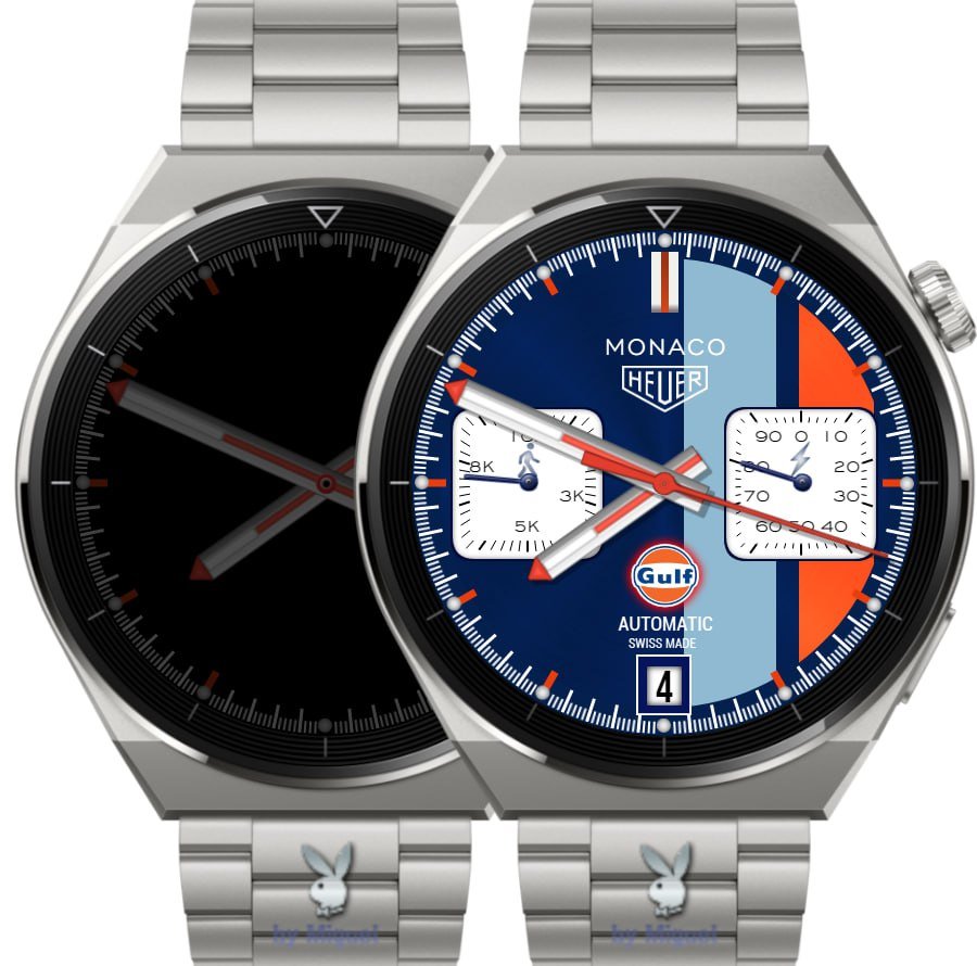 Carrera tag heuer Monaco Gulf HQ Hybrid watchface theme