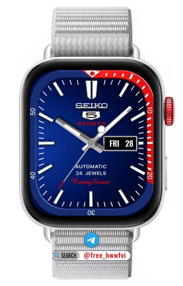 Seiko 5 sports HQ realistic watch face theme