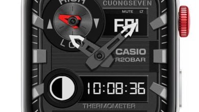 Casio ported HQ watch face theme