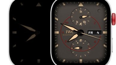 IWC SCHAFFHAUSEN realistic analog watch face theme