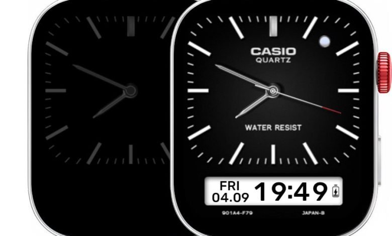 Casio Quartz realistic HQ LCD hybrid watchface theme