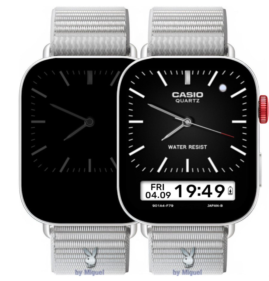 Casio Quartz realistic HQ LCD hybrid watchface theme