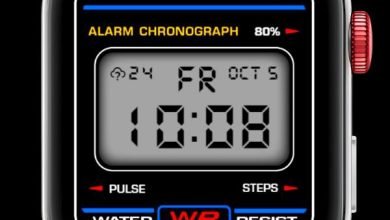 Huawei LCD digital watch face theme