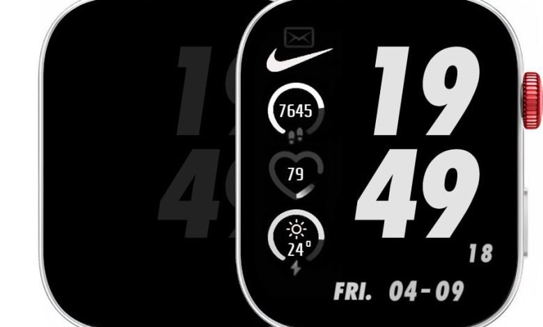 Apple watch ported nike watch face theme