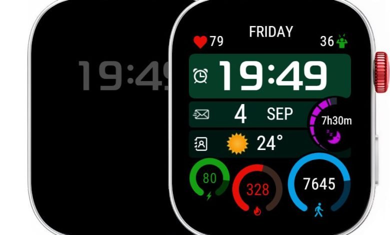 Fitness lovers digital watch face
