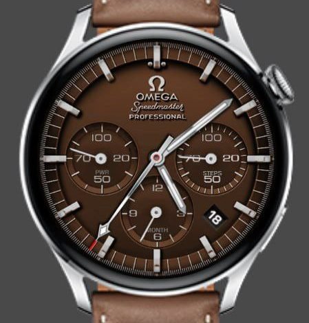 Omega speedmaster HQ realistic watch face theme