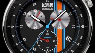 Martini racing Porsche HQ realistic watch face theme