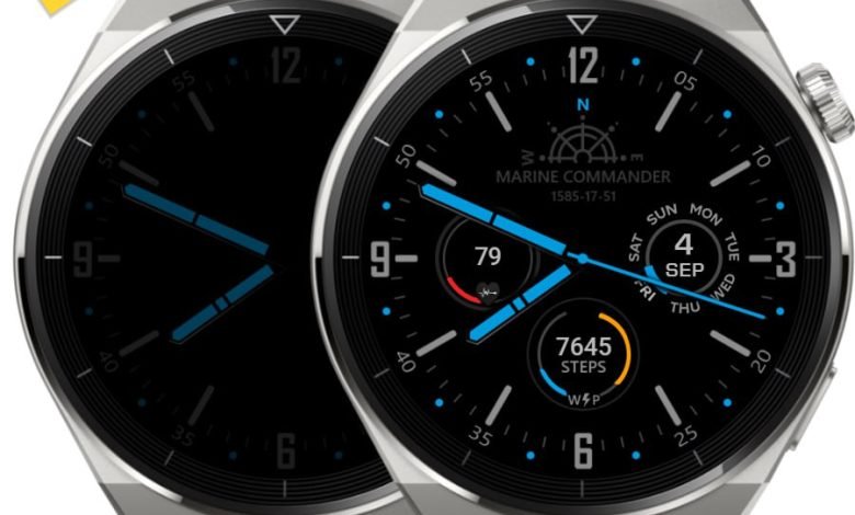 Marine commander HQ watch face theme with aod