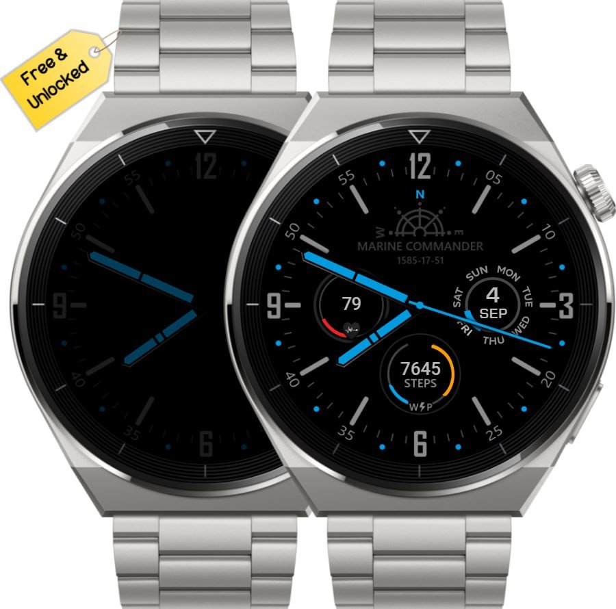 Marine commander HQ watch face theme with aod