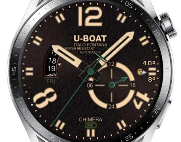 U boat HQ realistic watch face theme