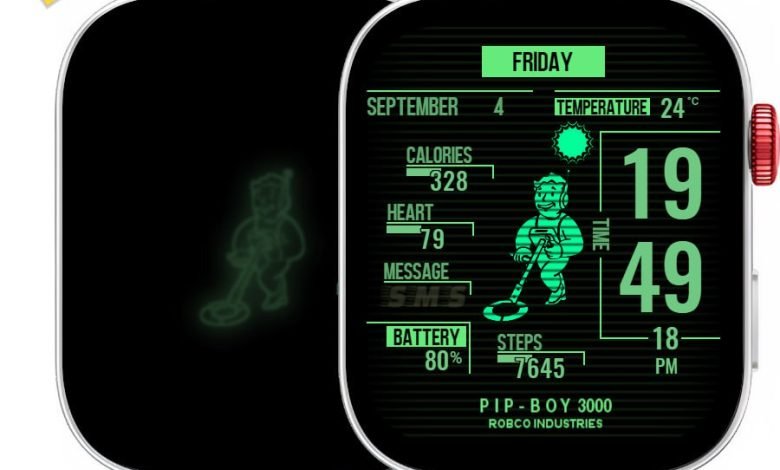 Pip boy beautiful watch face theme